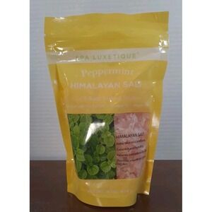 SPA LUXETIQUE PEPPERMINT HIMALAYAN SALT FOOT AND BODY SOAKIING SOLUTION 16oz